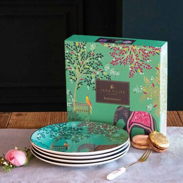 Sara Miller Sara Miller India Set of 4 Cake Plates Sara Miller Sara Miller India Set of 4 Cake Plates